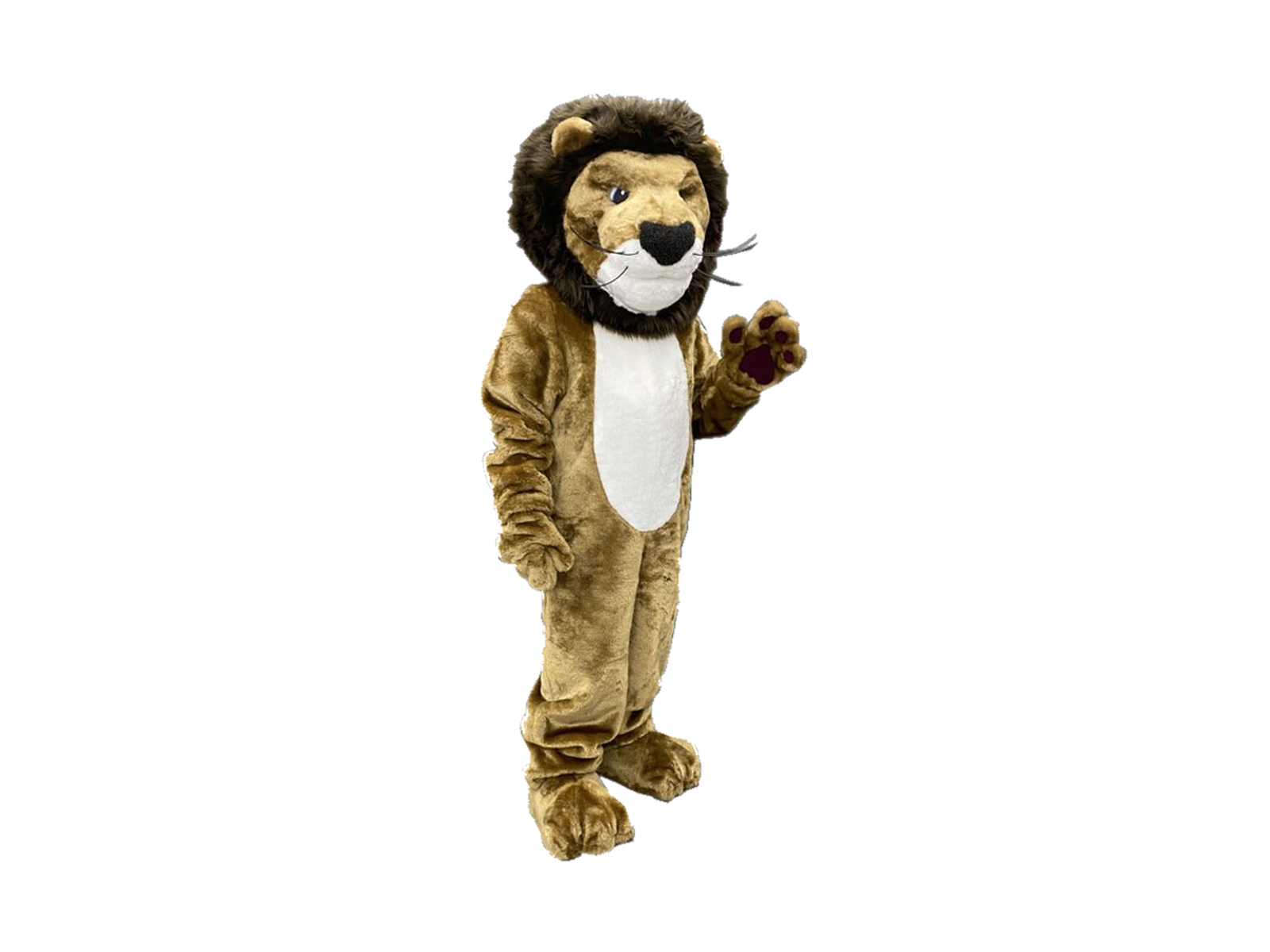 Royal the Lion greets the team at the gate — a reminder of who we represent when we walk on the field.